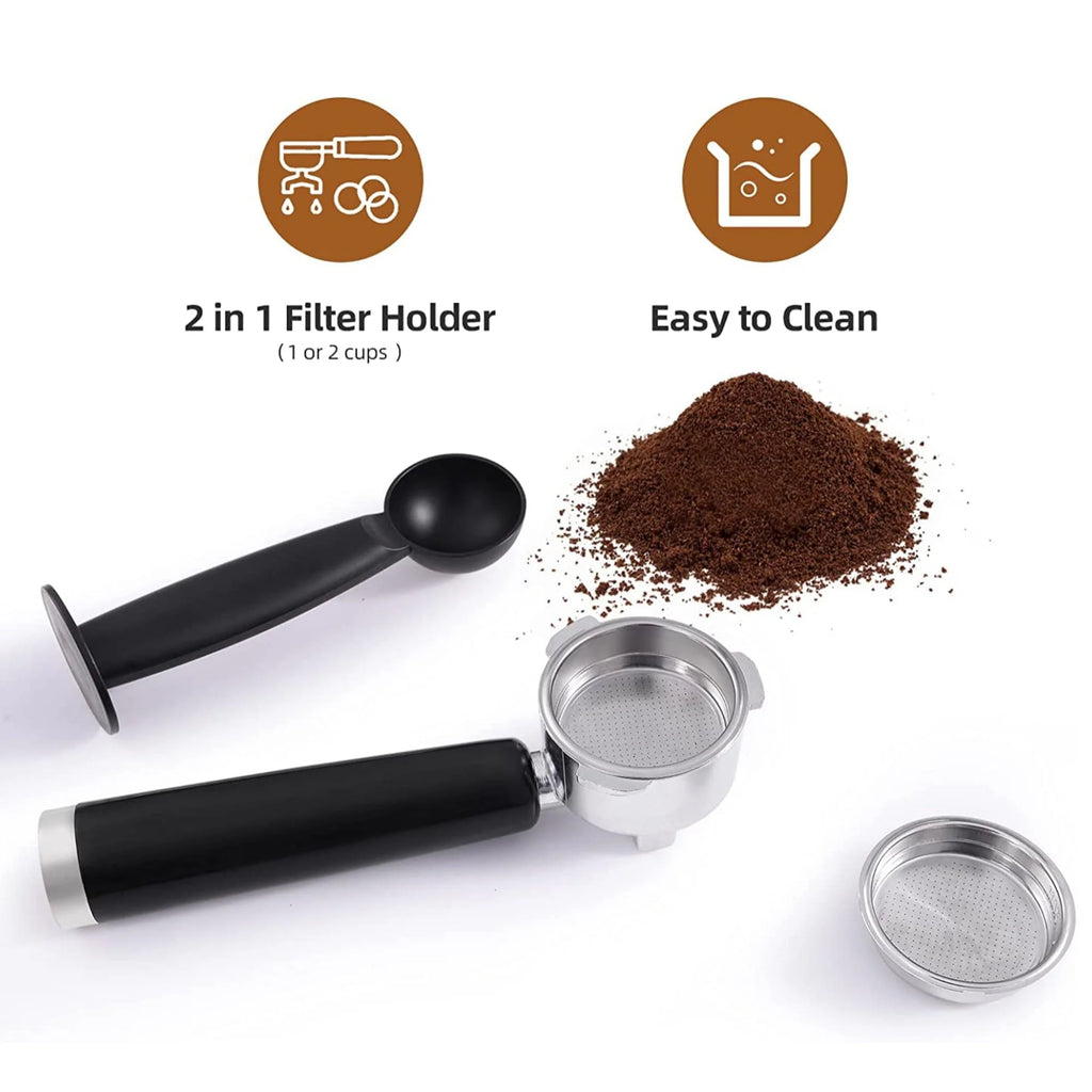 20 Bar Espresso Machine with Milk Frother Steam Wand R365